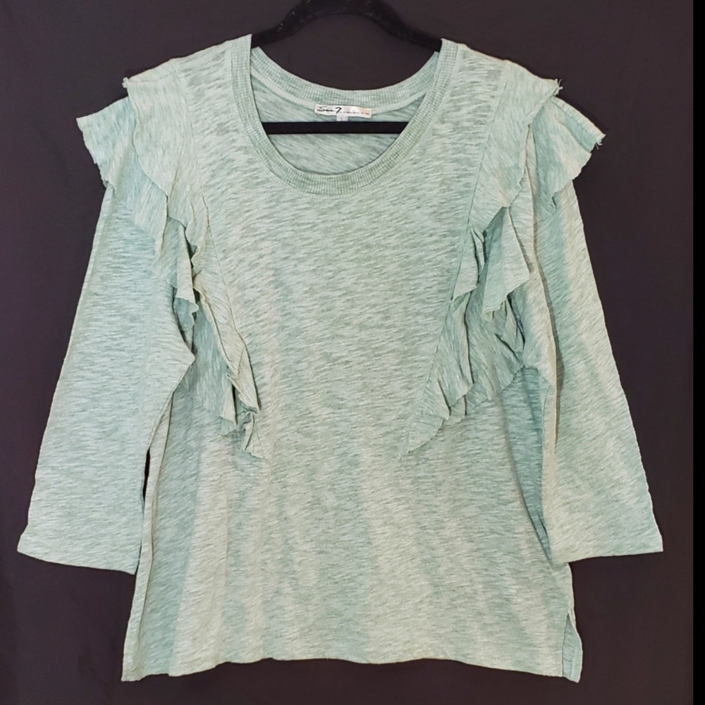 Seven7 Ruffled Top - Picture 2 of 6
